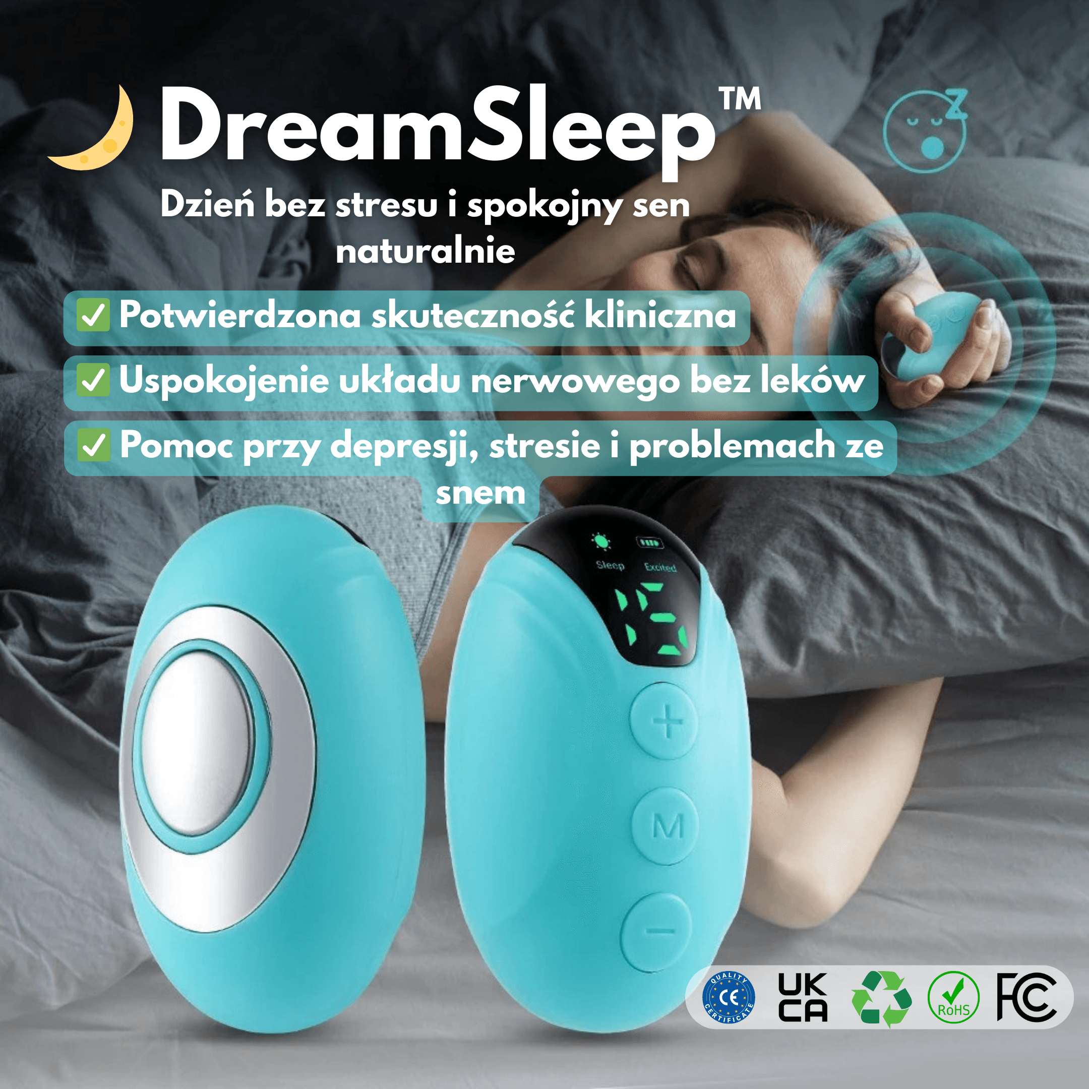🌙 DreamSleep™ – Twoje naturalne wsparcie w walce z bezsennością i stresem😴